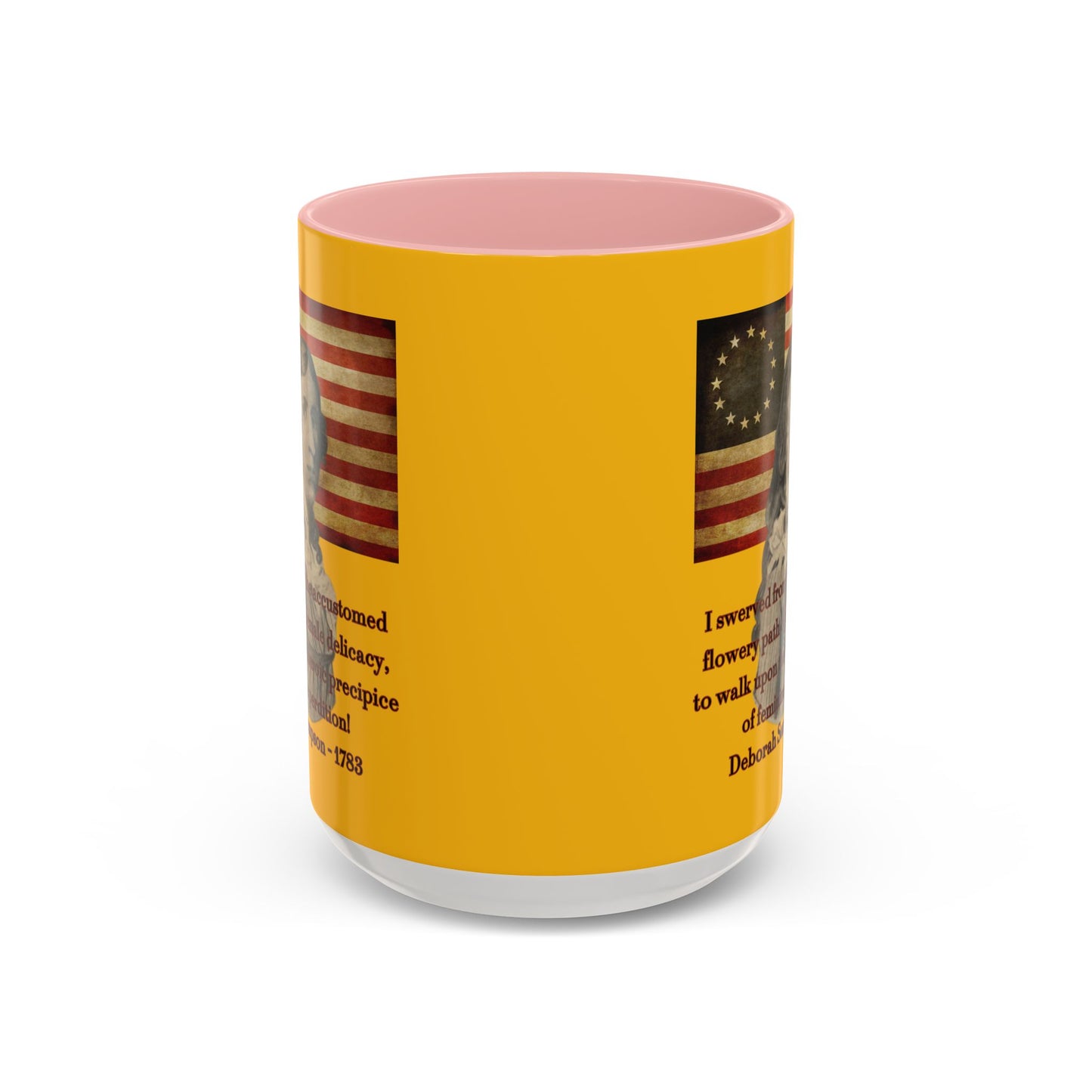 Deborah Sampson, America's Mulan Yellow Accent Mug by theGreenDragonTavern.shop