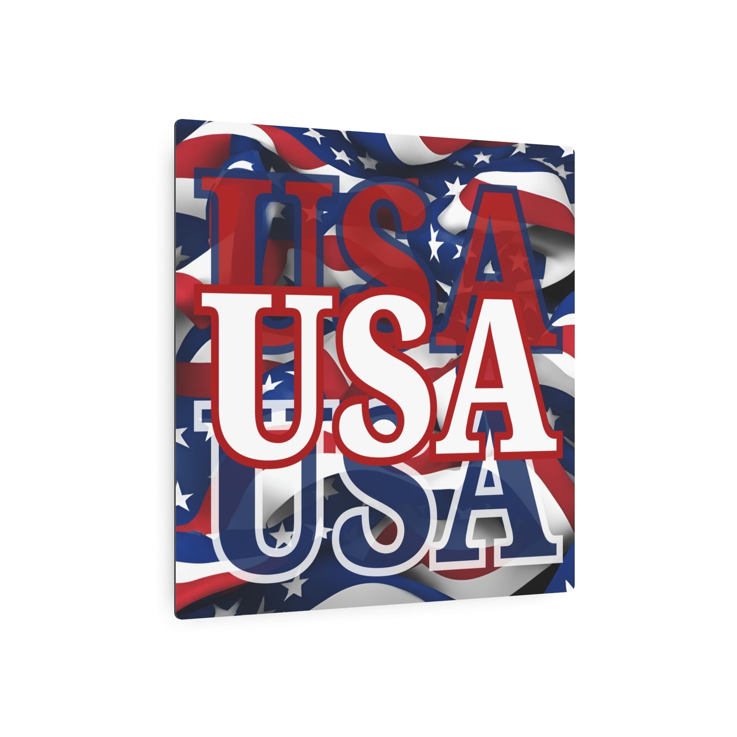 USA! USA! USA White Center Metal Art Sign by theGreenDragonTavern.shop