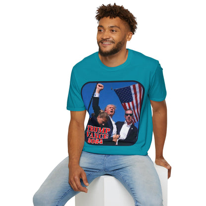 Trump and Vance 2024 Dark colors Unisex T-Shirt by theGreenDragonTavern.shop