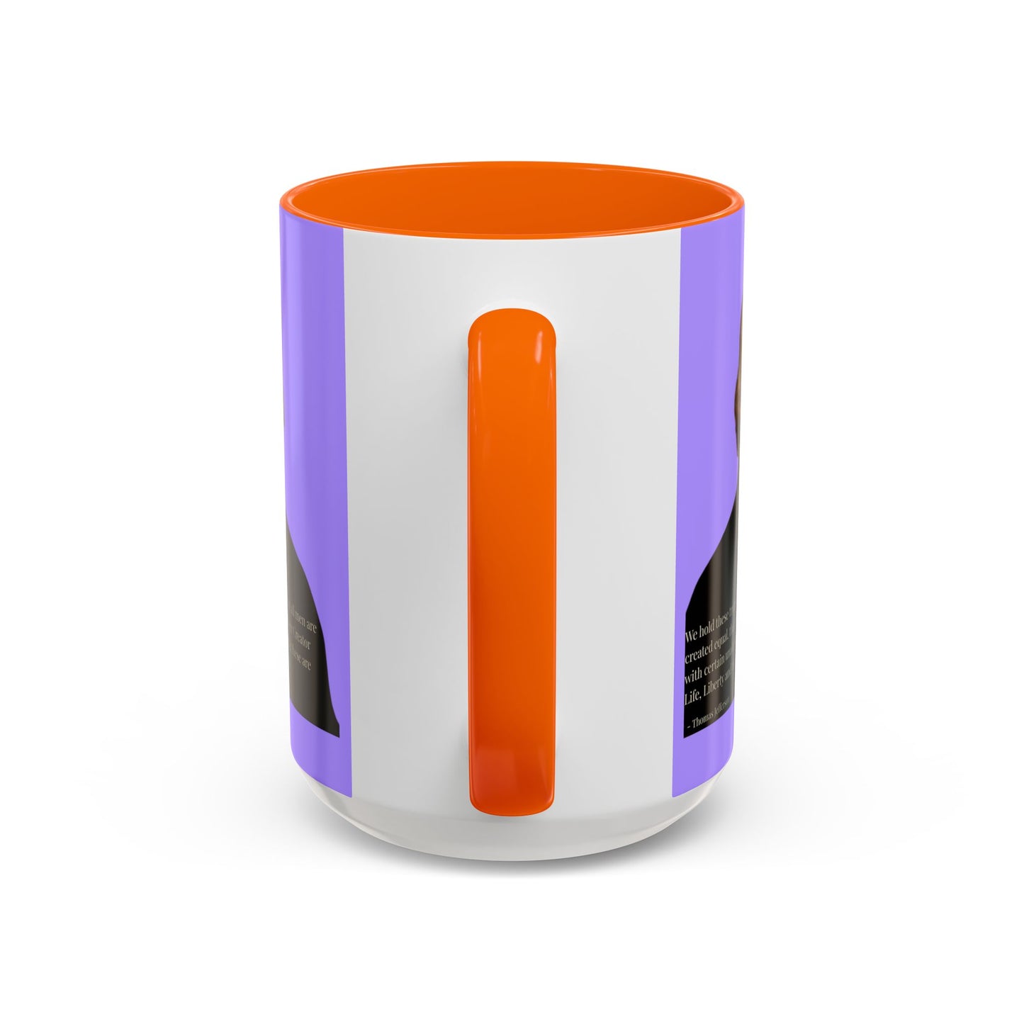 We hold these truths to be self-evident Light Purple Accent Mug by theGreenDragonTavern.shop