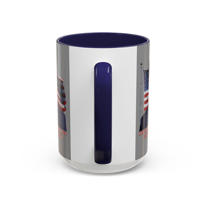 Charlie Kirk, Healthy Debate Grey Accent Mug by theGreenDragonTavern.shop