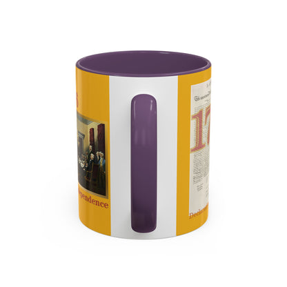 Declaration of Independence Yellow Accent Mug by theGreenDragonTavern.shop
