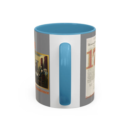 Declaration of Independence Grey Accent Mug by theGreenDragonTavern.shop