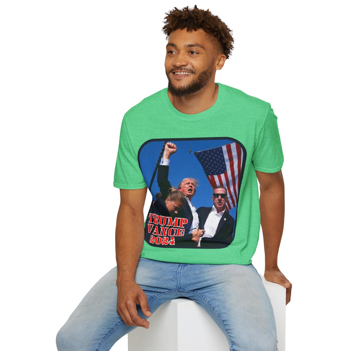 Trump and Vance 2024 Dark colors Unisex T-Shirt by theGreenDragonTavern.shop