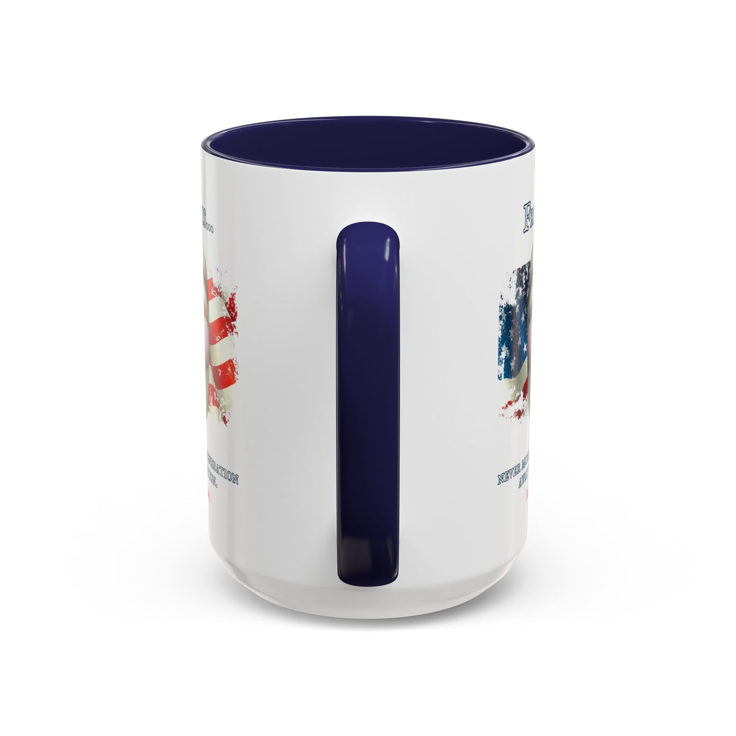 Ronald Reagan Freedom Vendetta White Accent Mug by theGreenDragonTavern.shop