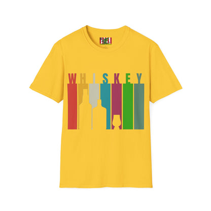 Whiskey spelled with an 'e' Light colors Unisex T-Shirt by theGreenDragonTavern.shop