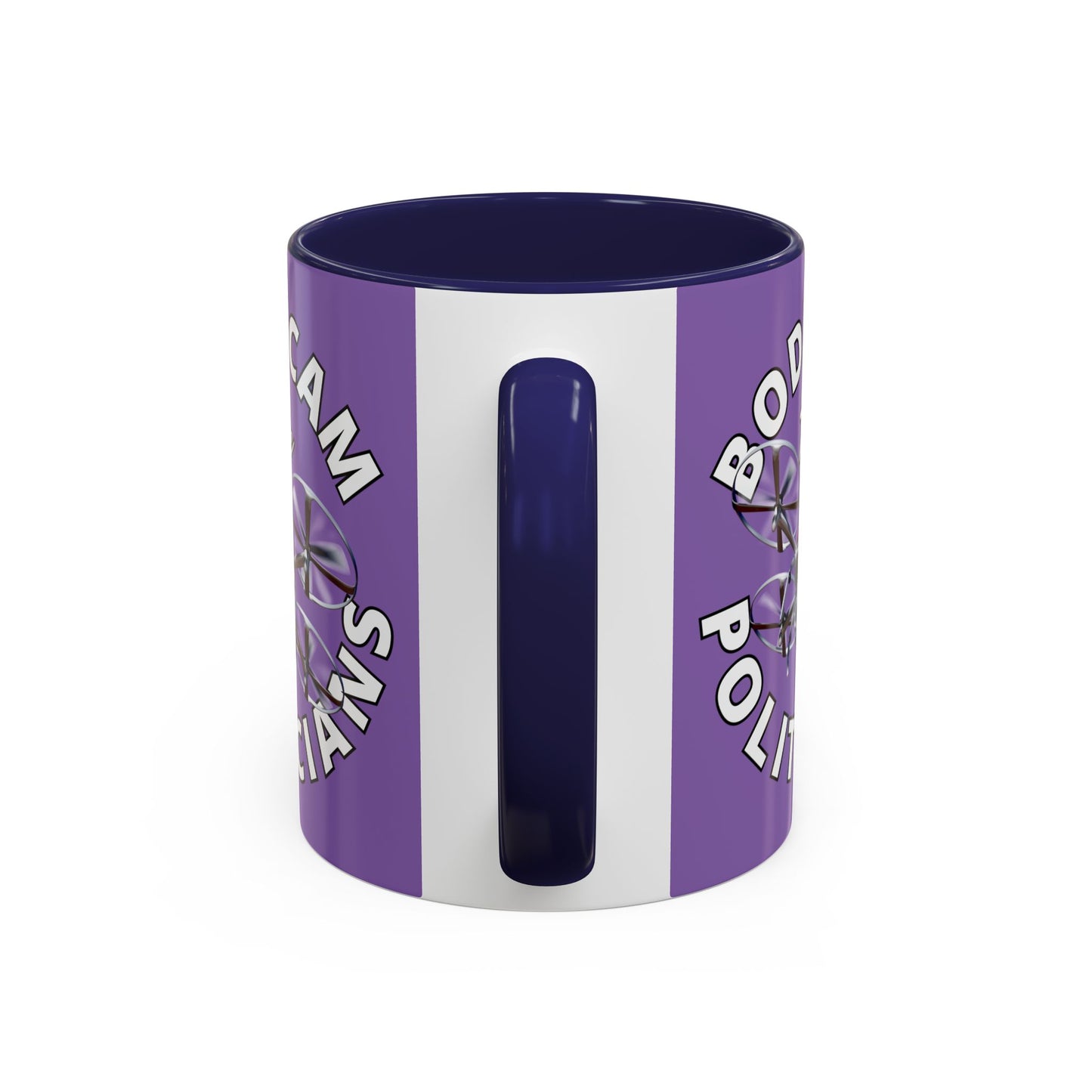 Bodycam the Politicians Drone Light Purple Accent Mug by theGreenDragonTavern.shop
