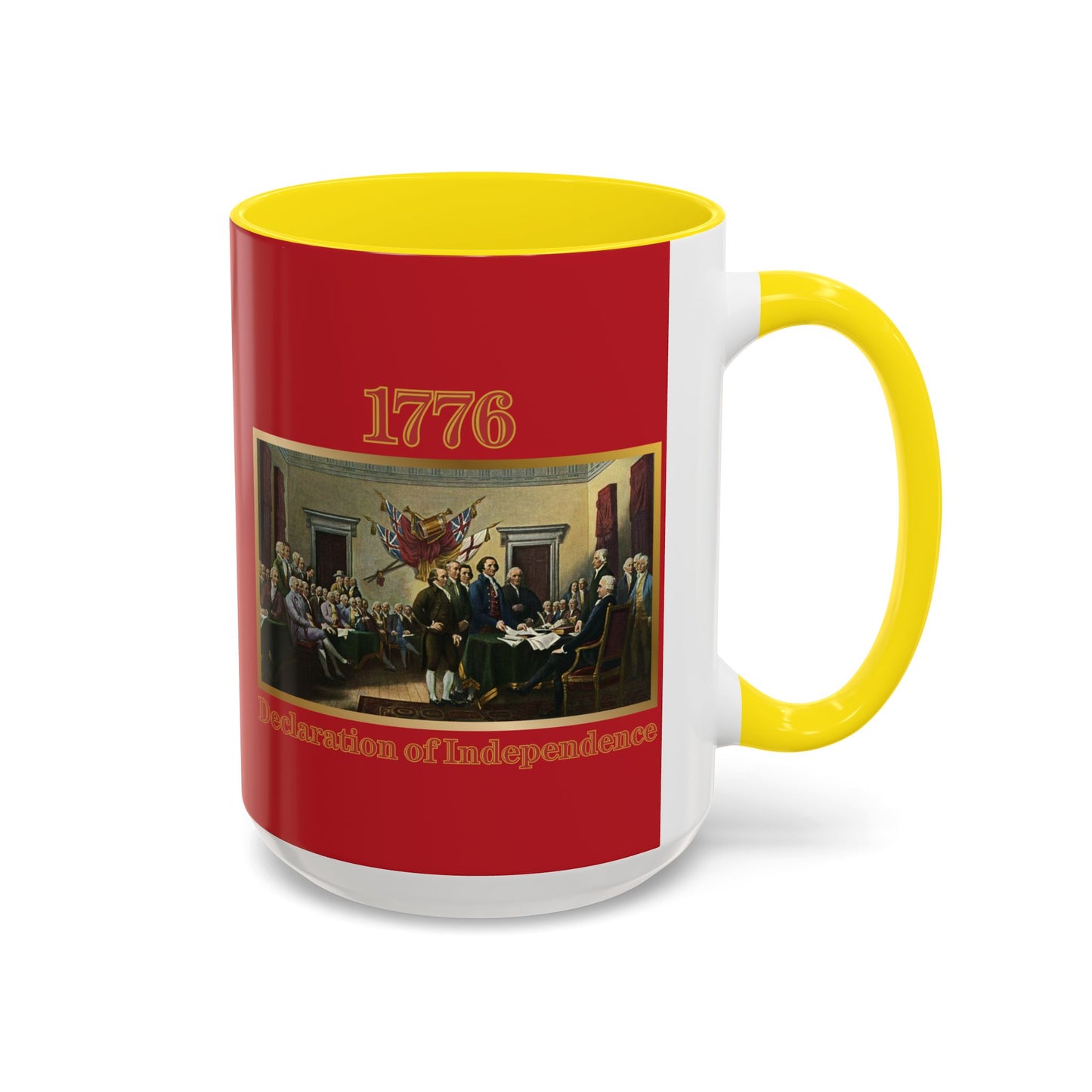 Declaration of Independence Red Accent Mug by theGreenDragonTavern.shop