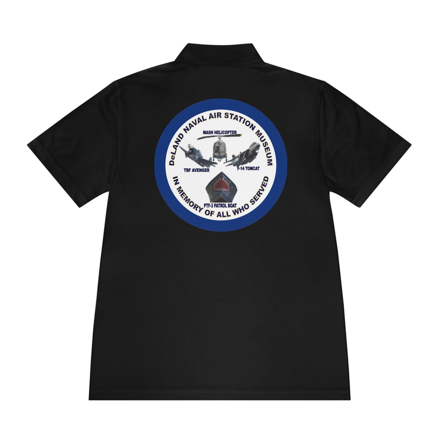 DNASM Student Art Navy Frame, 2-Sided Sport Polo Shirt by theGreenDragonTavern.shop
