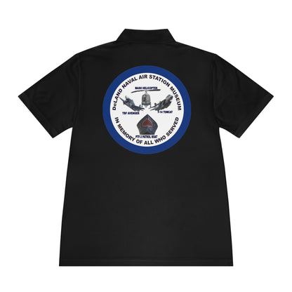 DNASM Student Art Navy Frame, 2-Sided Sport Polo Shirt by theGreenDragonTavern.shop