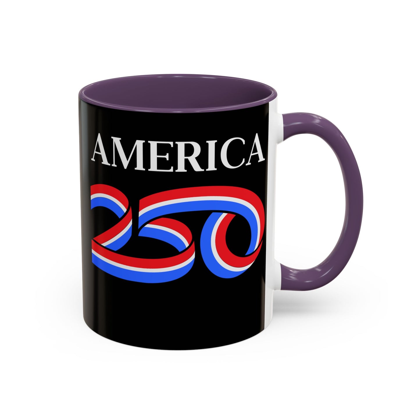 America 250 Black Accent Mug by theGreenDragonTavern.shop