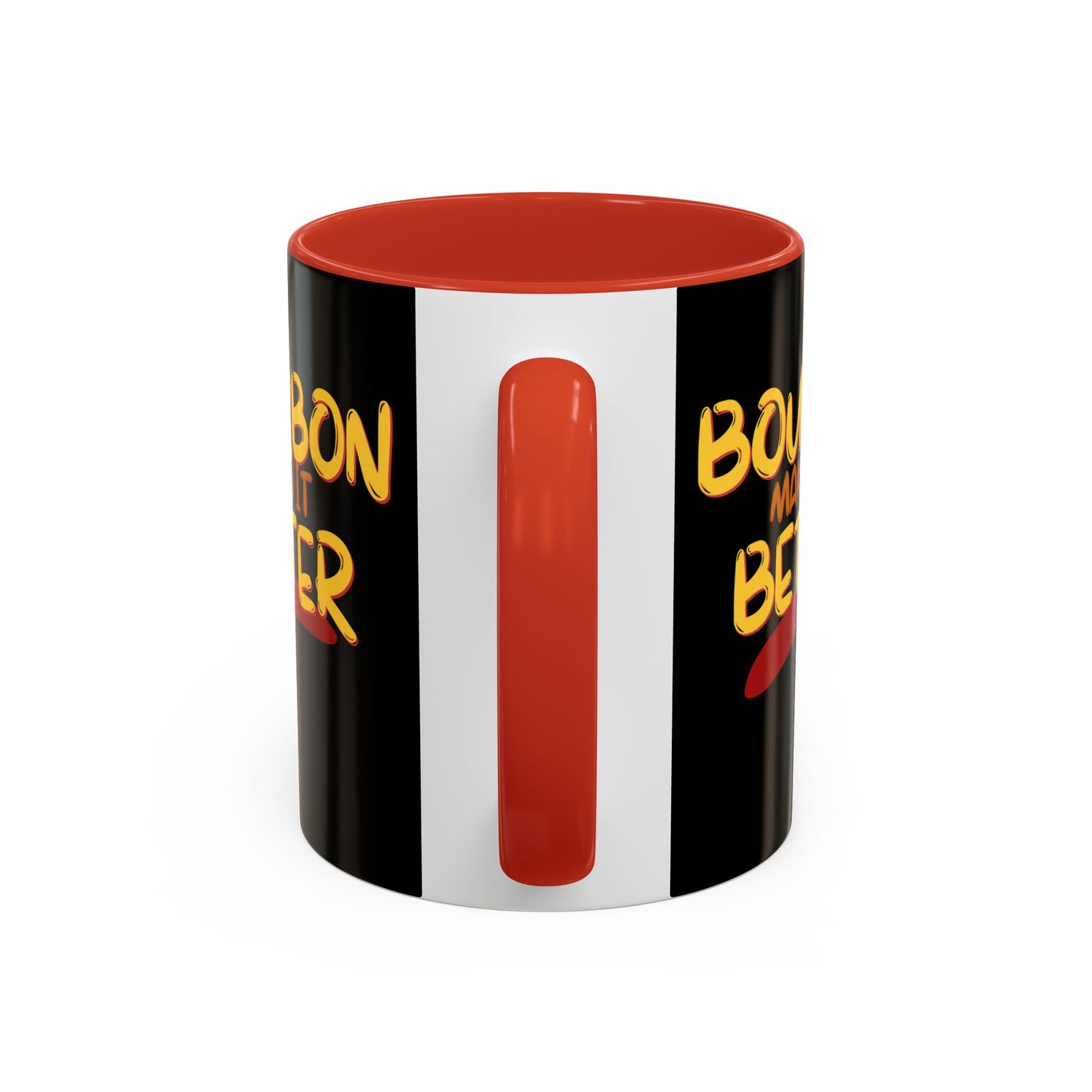 Bourbon makes it better Accent Mug by theGreenDragonTavern.shop