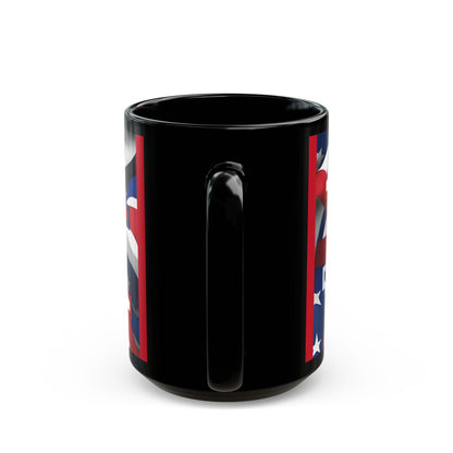 USA! USA! USA White font Patriot Red Mug by theGreenDragonTavern.shop