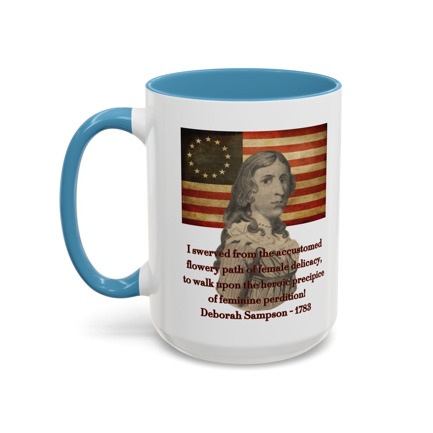 Deborah Sampson, America's Mulan White Accent Mug by theGreenDragonTavern.shop