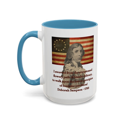 Deborah Sampson, America's Mulan White Accent Mug by theGreenDragonTavern.shop