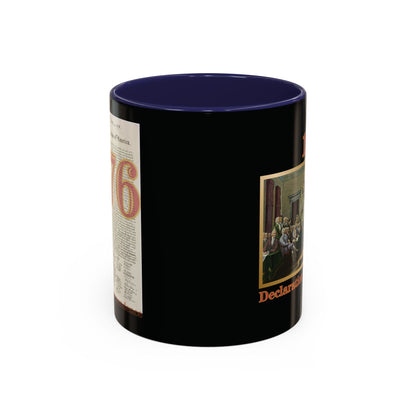 Declaration of Independence Black Accent Mug by theGreenDragonTavern.shop