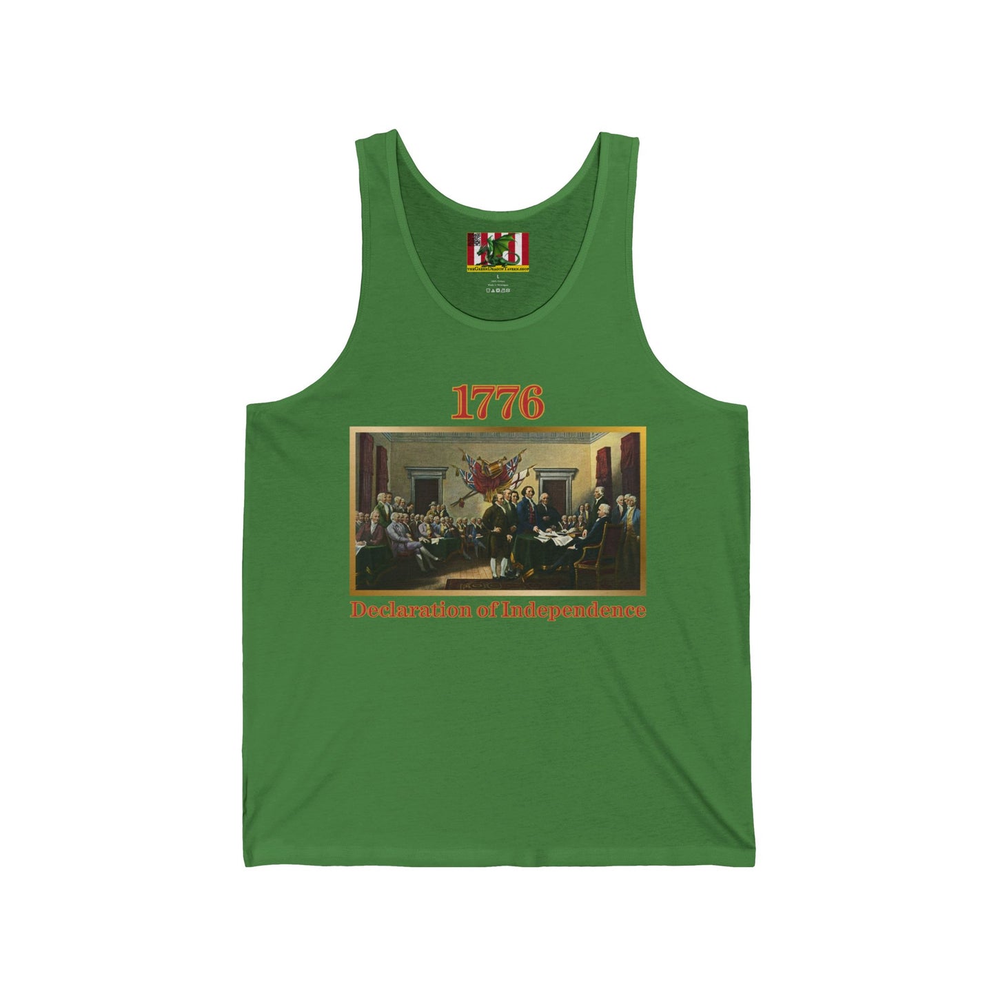 Declaration of Independence Unisex Jersey Tank Top by theGreenDragonTavern.shop
