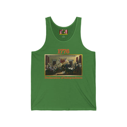 Declaration of Independence Unisex Jersey Tank Top by theGreenDragonTavern.shop