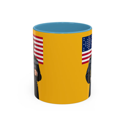 "Traitors and Patriots" Ulysses Grant Yellow Accent Mug by theGreenDragonTavern.shop