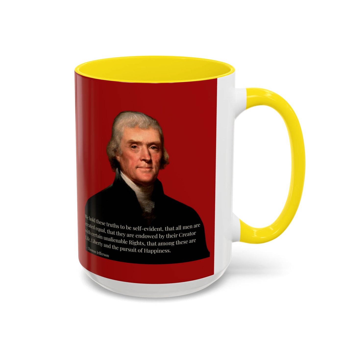 We hold these truths to be self-evident Red Accent Mug by theGreenDragonTavern.shop
