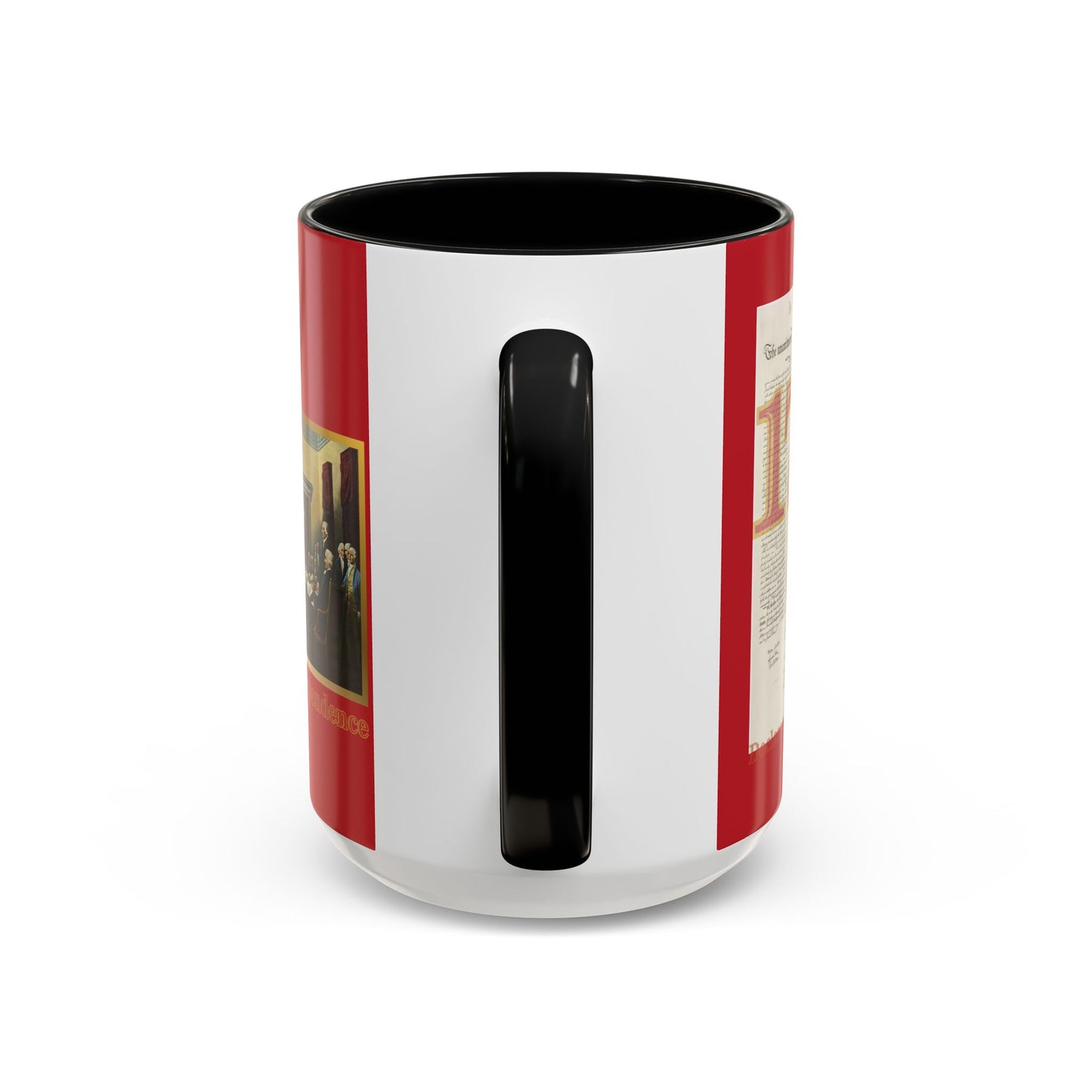 Declaration of Independence Red Accent Mug by theGreenDragonTavern.shop