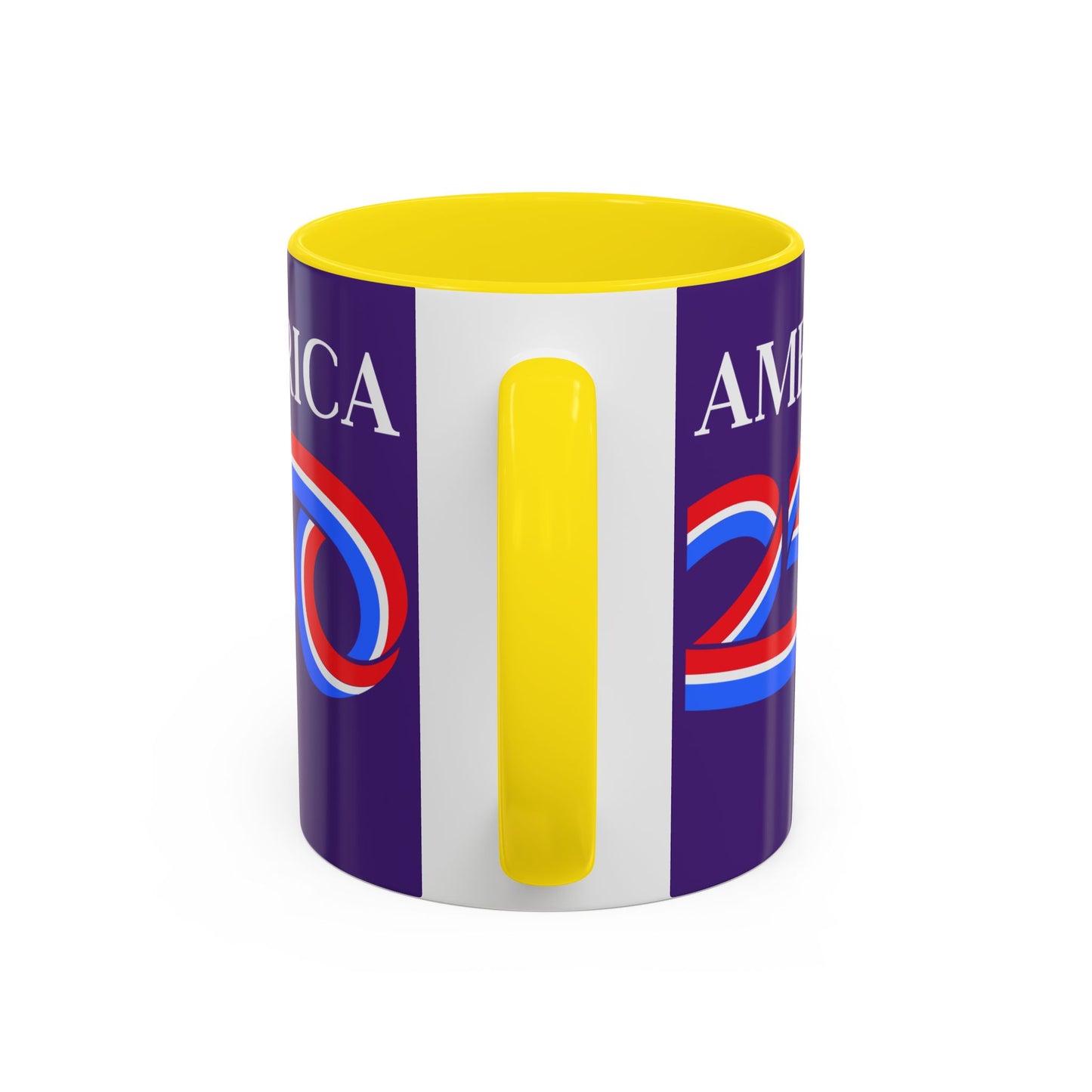 America 250 Dark Purple Accent Mug by theGreenDragonTavern.shop