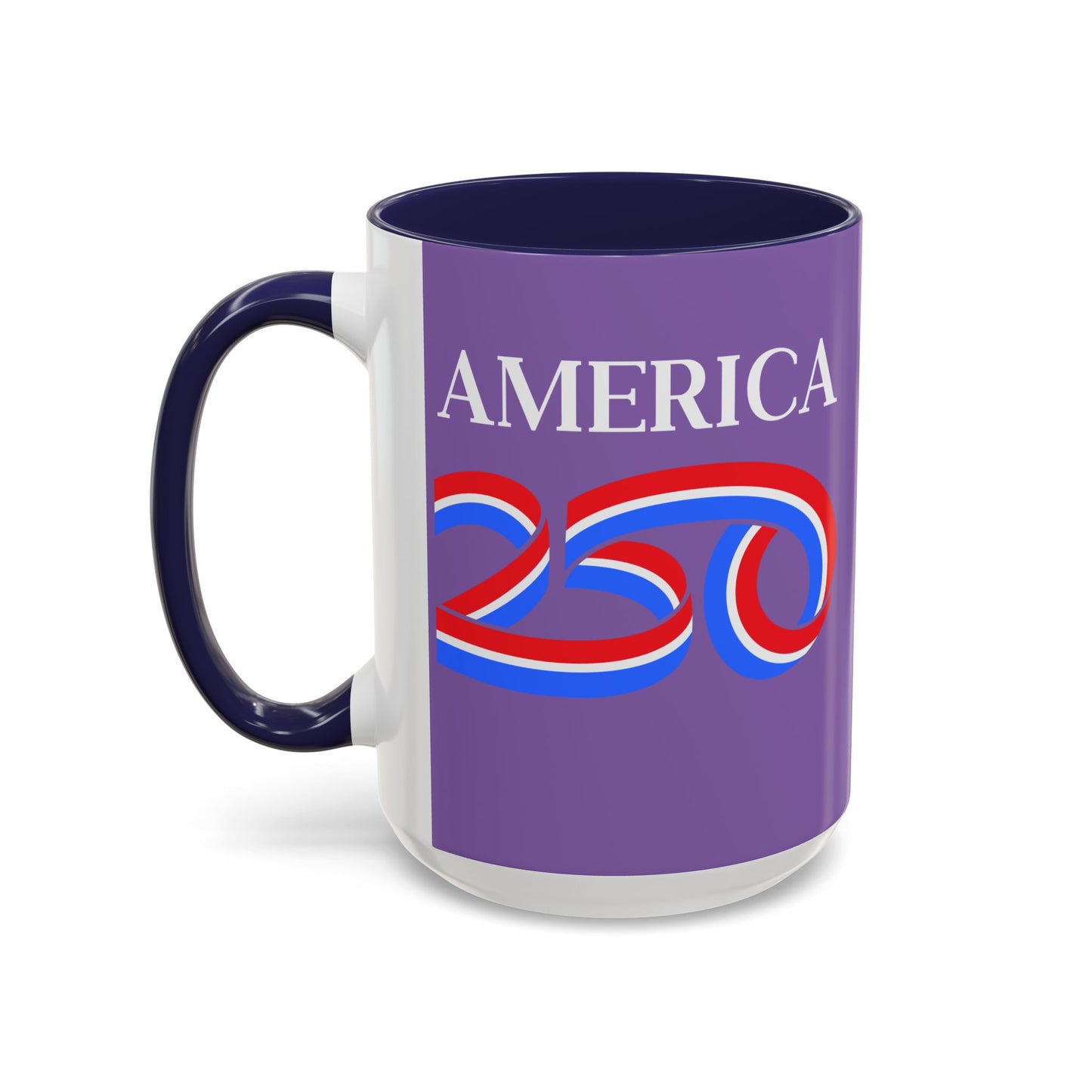 America 250 Light Purple Accent Mug by theGreenDragonTavern.shop