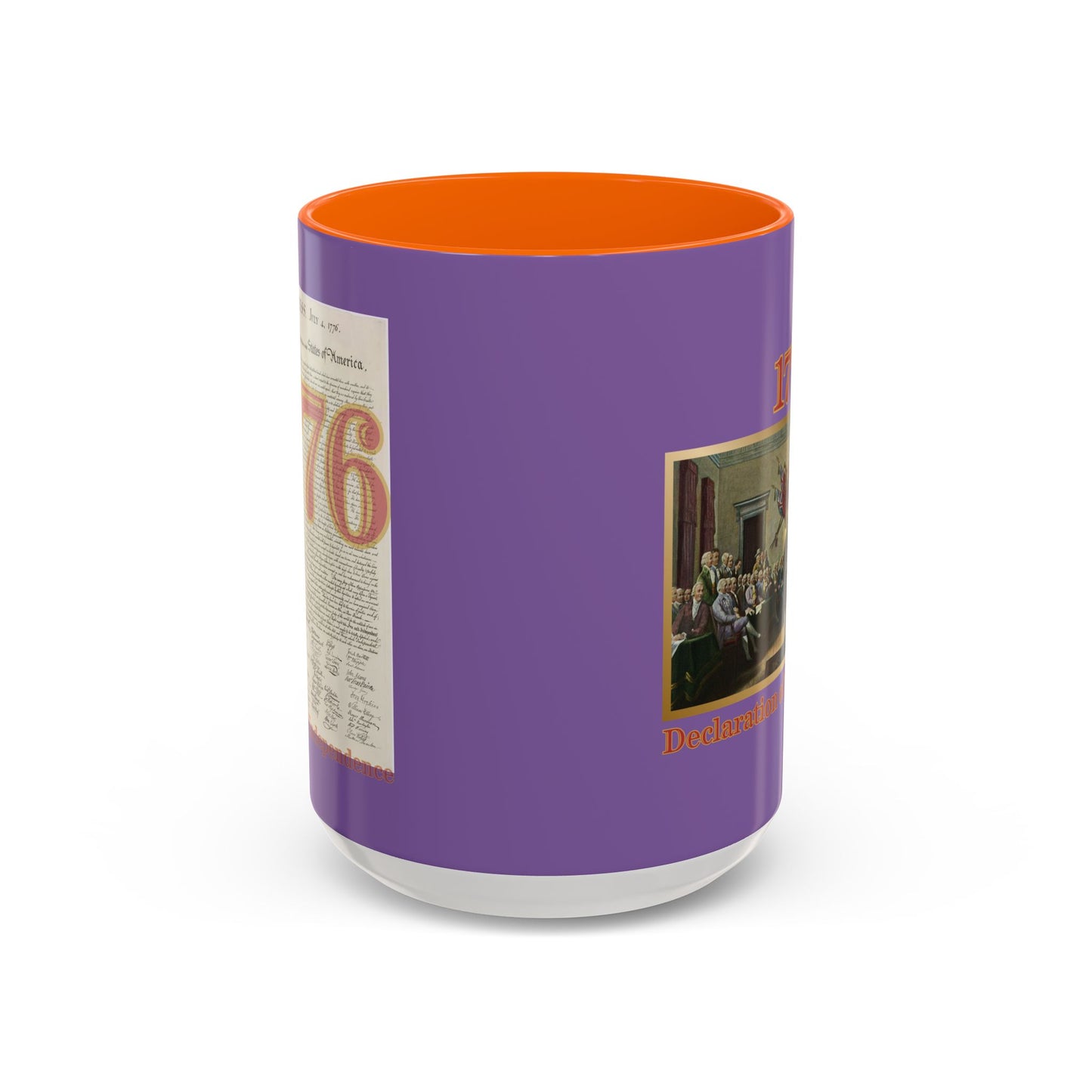 Declaration of Independence Light Purple Accent Mug by theGreenDragonTavern.shop