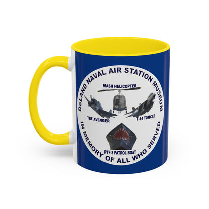 DNASM Student Art Blue Accent Mug by theGreenDragonTavern.shop