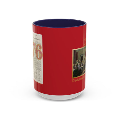 Declaration of Independence Red Accent Mug by theGreenDragonTavern.shop