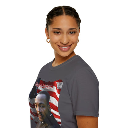 "I Have a Dream" MLKJr Dark colors Unisex T-Shirt by theGreenDragonTavern.shop