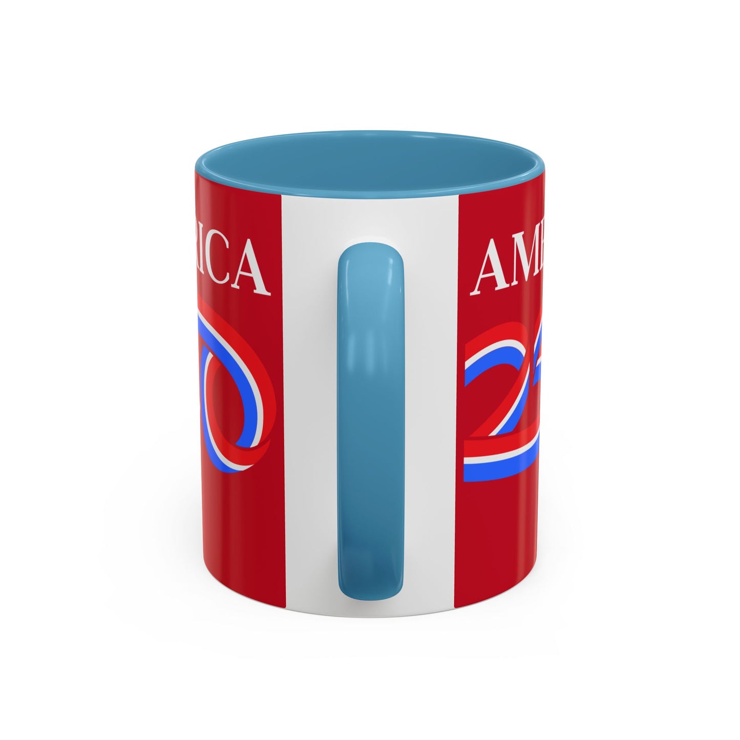 America 250 Red Accent Mug by theGreenDragonTavern.shop