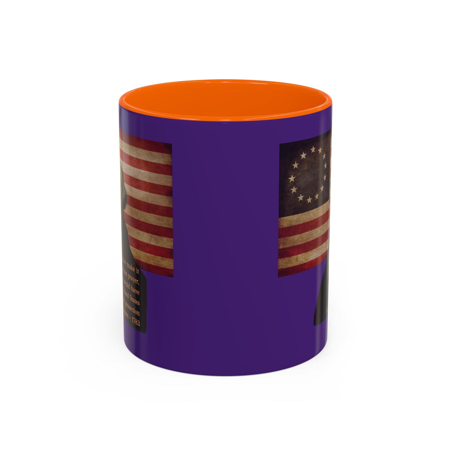 Washington's Earnest Prayer Purple Accent Mug by theGreenDragonTavern.shop