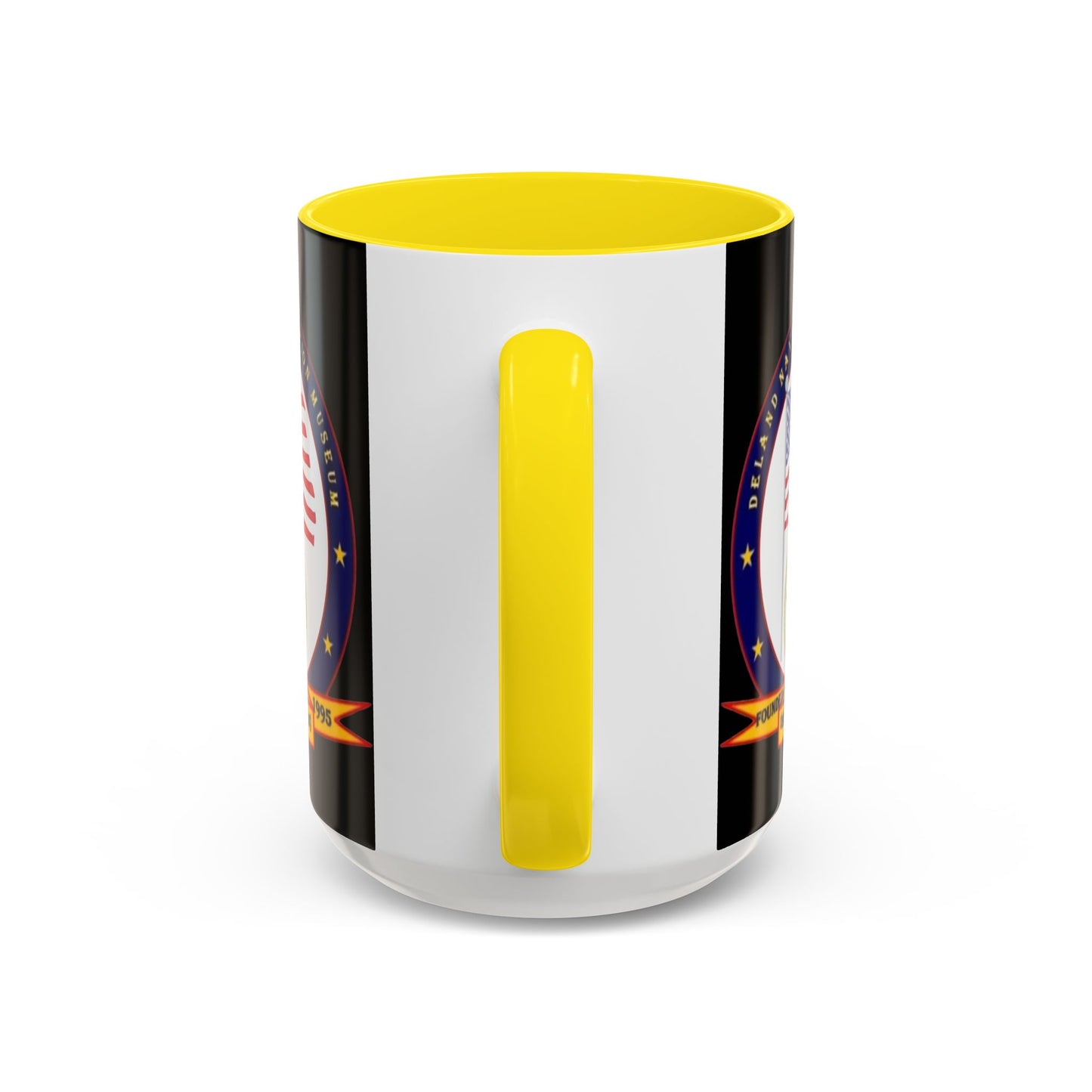 DeLand Naval Air Station Museum Black Accent Mug by theGreenDragonTavern.shop