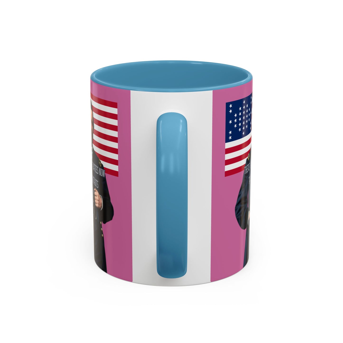 "Traitors and Patriots" Ulysses Grant Pink Accent Mug by theGreenDragonTavern.shop