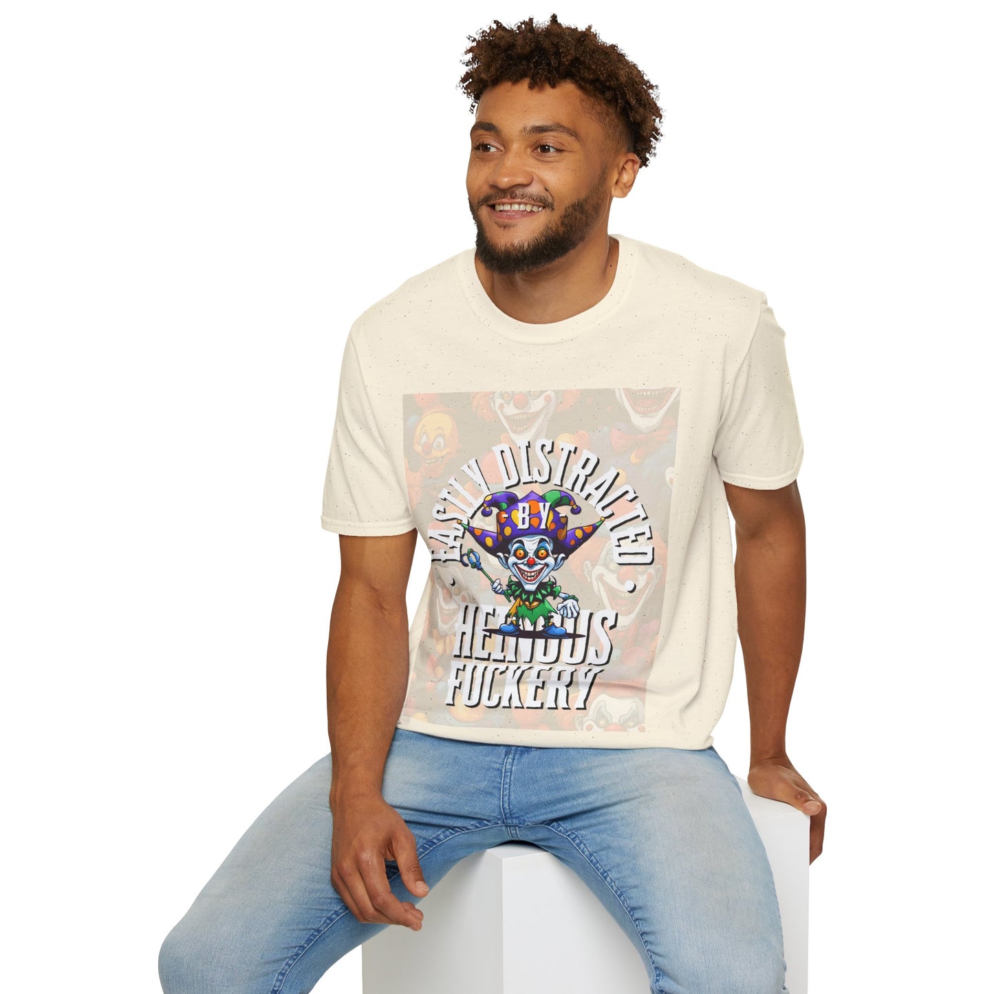 Easily Distracted by Heinous Fuckery Little Jincs LTcolors Unisex T-Shirt by theGreenDragonTavern.shop