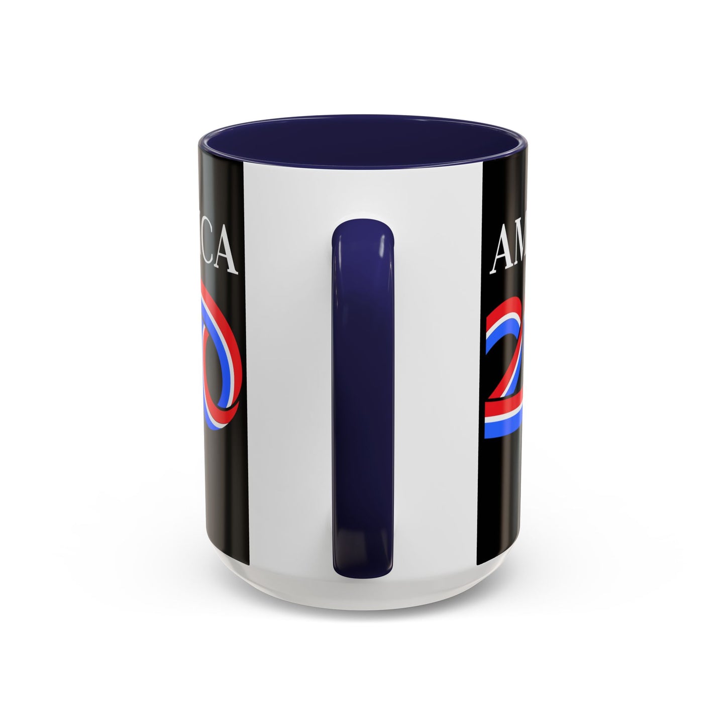 America 250 Black Accent Mug by theGreenDragonTavern.shop
