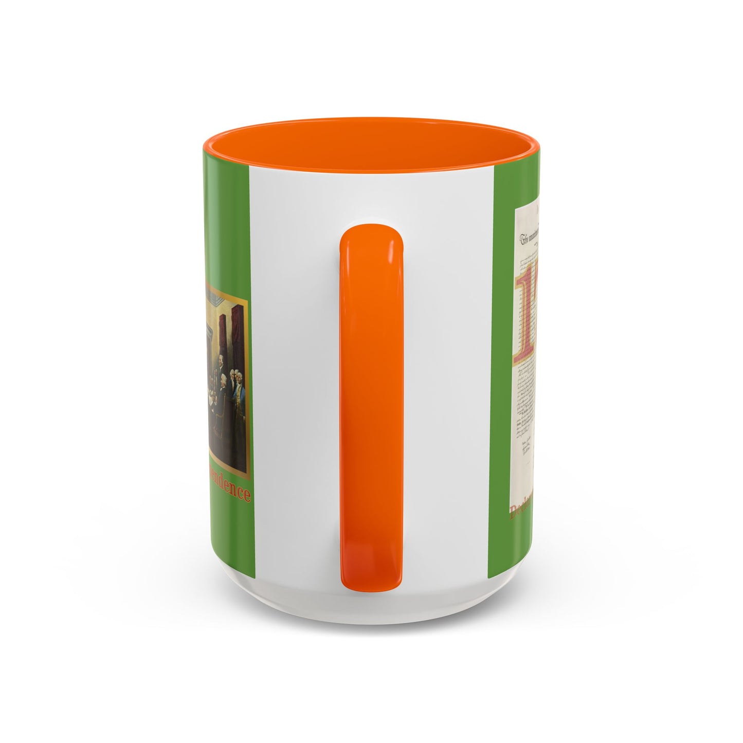 Declaration of Independence Green Accent Mug by theGreenDragonTavern.shop