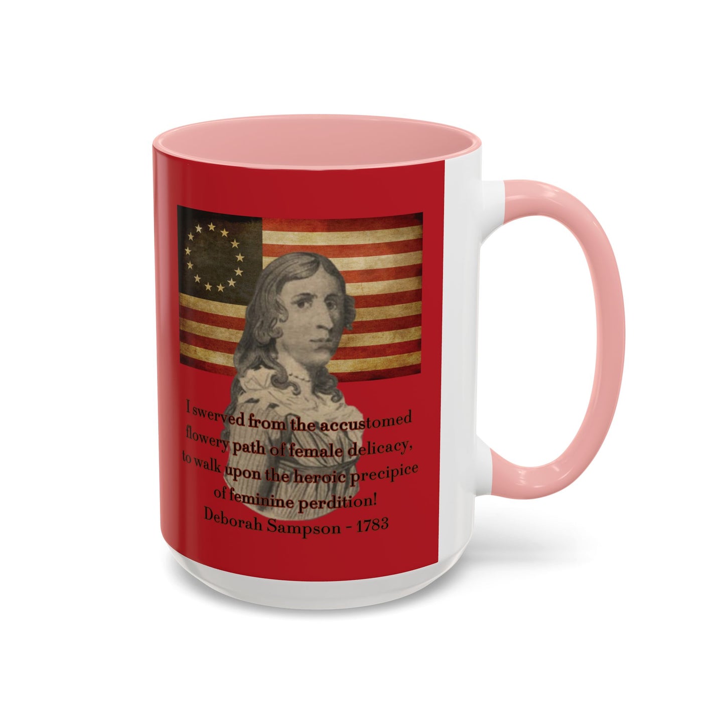 Deborah Sampson, America's Mulan Red Accent Mug by theGreenDragonTavern.shop