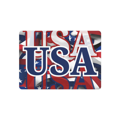 USA! USA! USA Blue Center Metal Art Sign by theGreenDragonTavern.shop