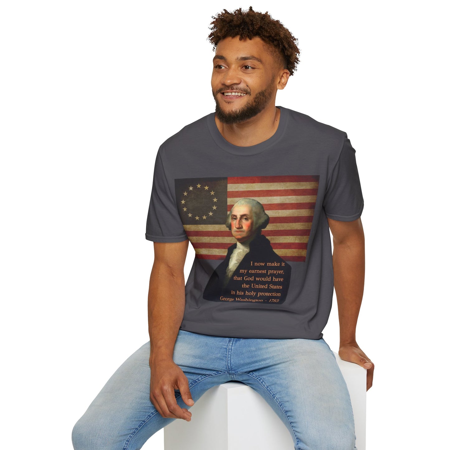 Washington's Earnest Prayer Dark colors Unisex T-Shirt by theGreenDragonTavern.shop