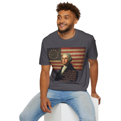 Washington's Earnest Prayer Dark colors Unisex T-Shirt by theGreenDragonTavern.shop