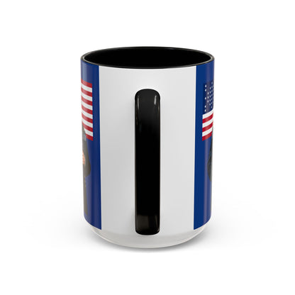 "Traitors and Patriots" Ulysses Grant Dark Blue Accent Mug by theGreenDragonTavern.shop