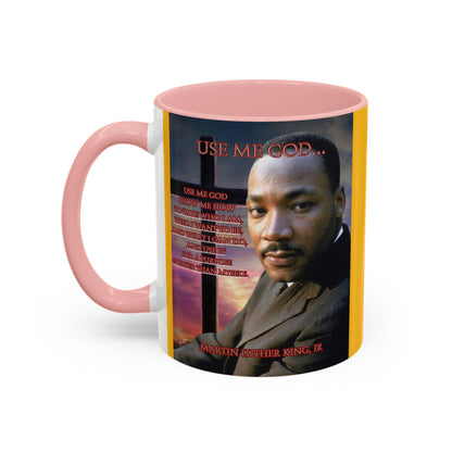 Use Me God, MLK Jr Yellow Accent Mug by theGreenDragonTavern.shop
