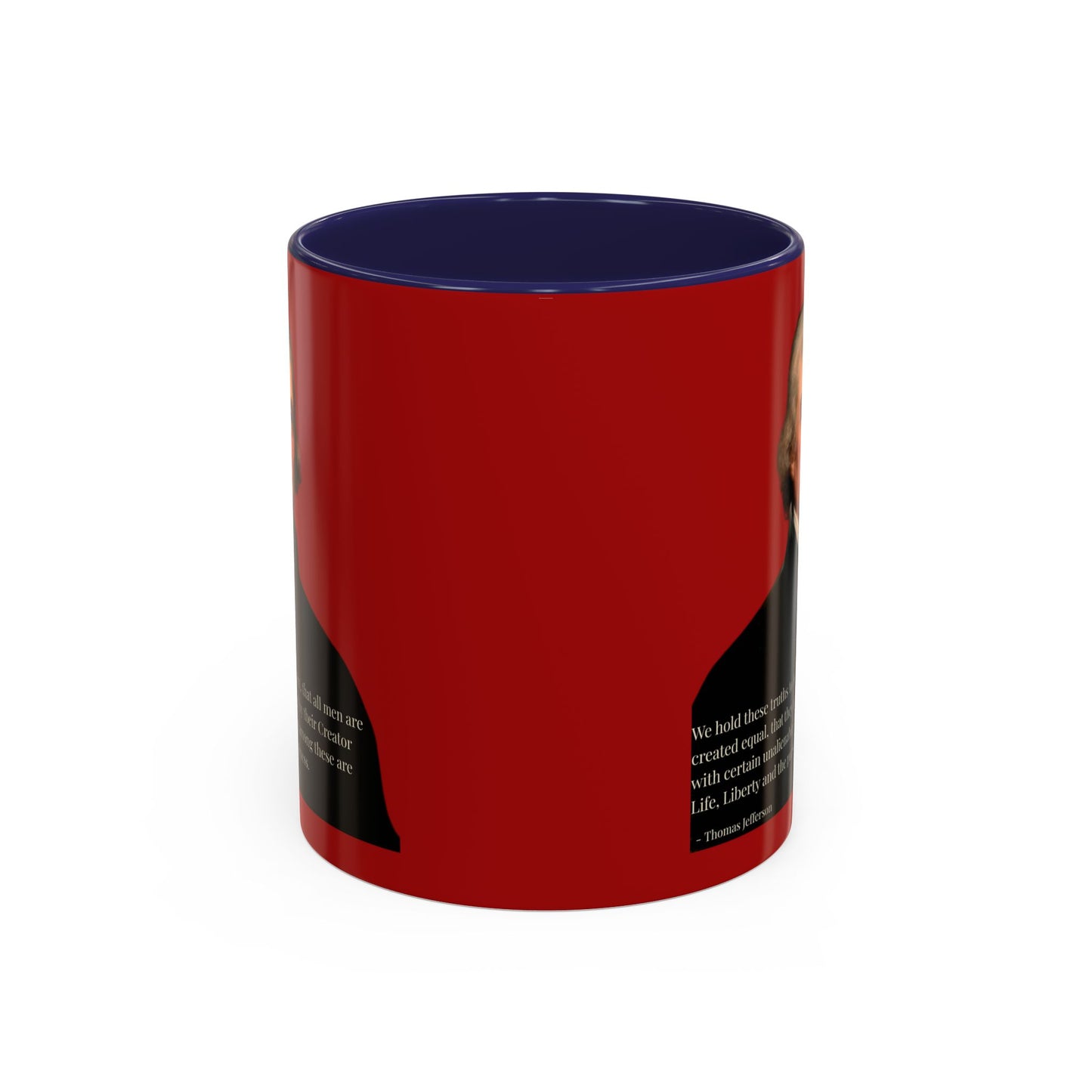 We hold these truths to be self-evident Red Accent Mug by theGreenDragonTavern.shop