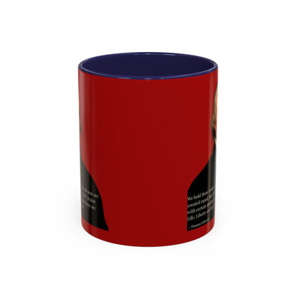 We hold these truths to be self-evident Red Accent Mug by theGreenDragonTavern.shop