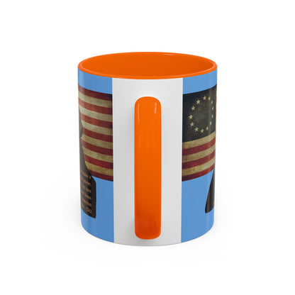 Washington's Earnest Prayer Light Blue Accent Mug by theGreenDragonTavern.shop