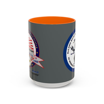 DNASM 2-sided, Founding & Student Art w/Navy Ring Grey Accent Mug by theGreenDragonTavern.shop
