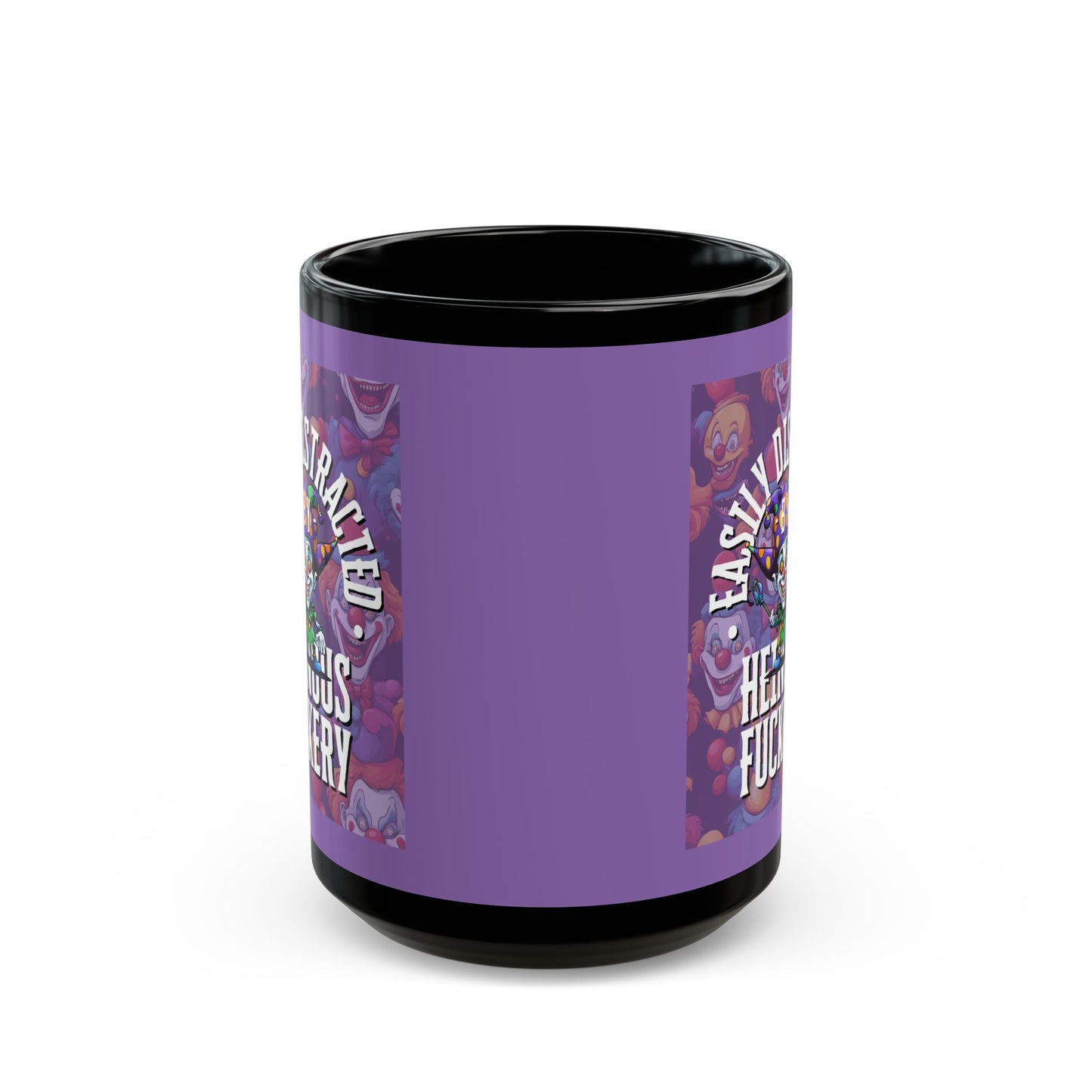 Easily Distracted by Heinous Fuckery Little Jincs Light Purple Mug by theGreenDragonTavern.shop