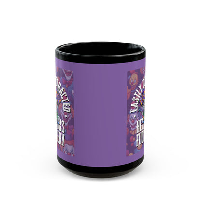 Easily Distracted by Heinous Fuckery Little Jincs Light Purple Mug by theGreenDragonTavern.shop